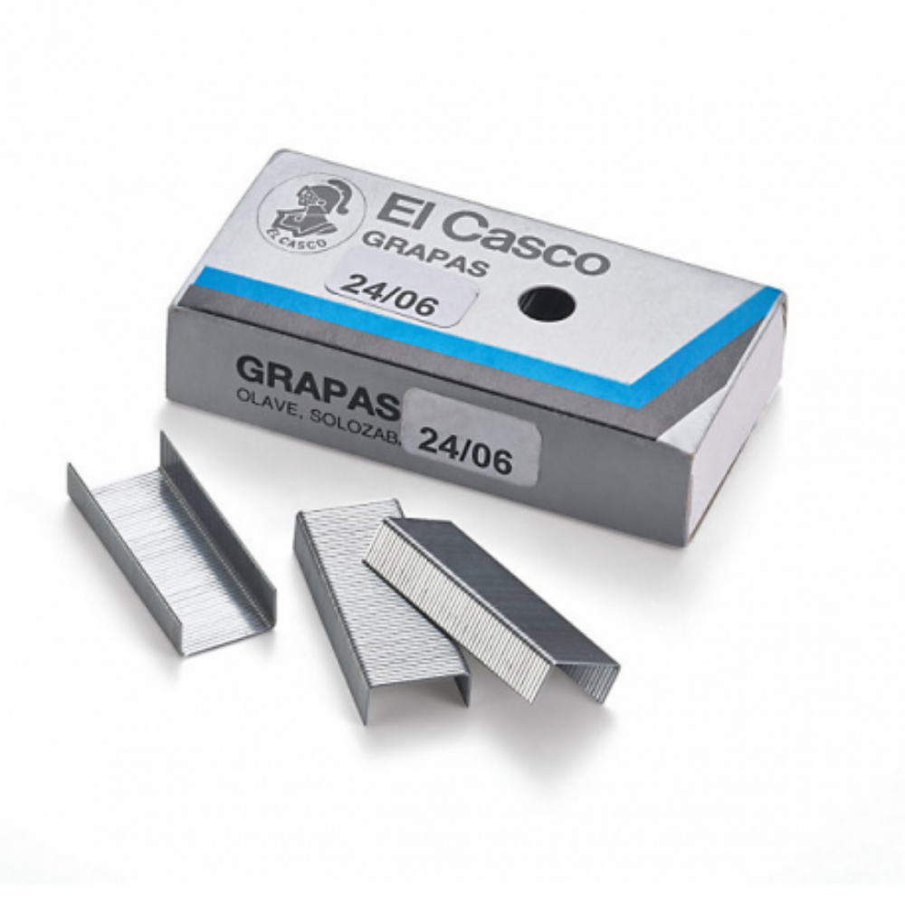 Caja de grapas Galvanizadas El Casco