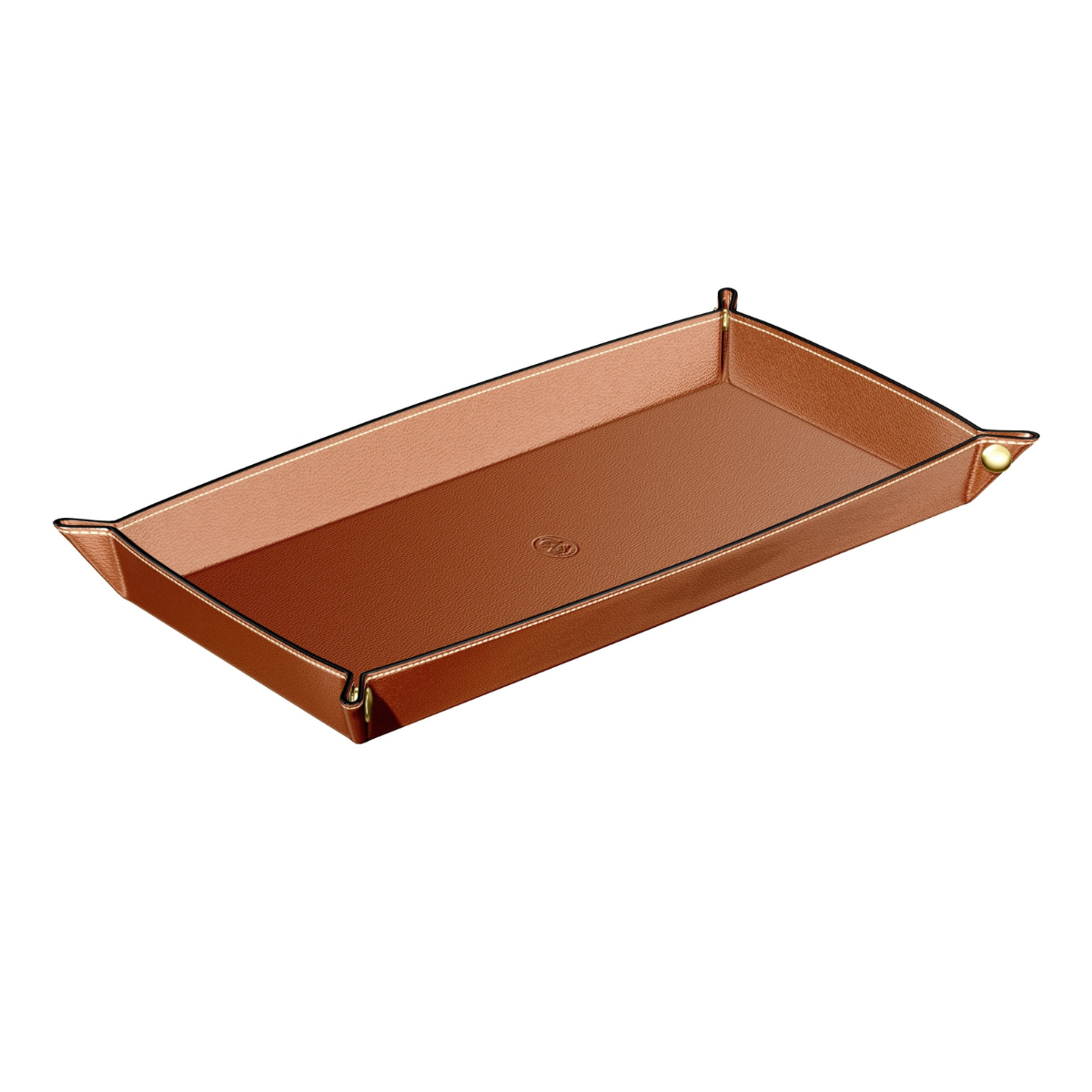 Vaciabolsillos rectangular de cuero El Casco