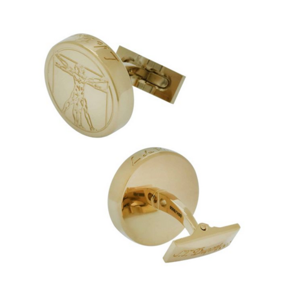 Mancuernillas "El Hombre de Vitruvio" S.T. Dupont