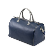 Artículos de viaje de piel en color azul con gris Montegrappa