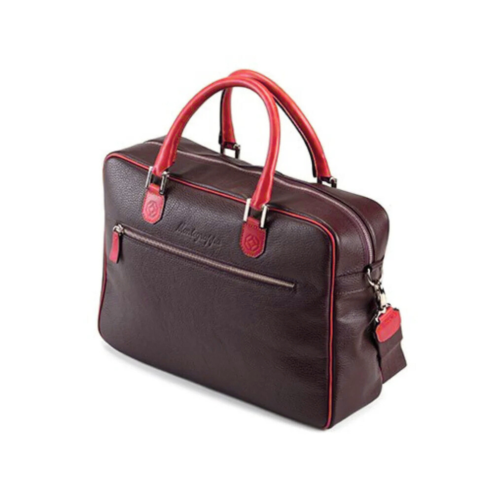 Bolsa de negocios de piel Montegrappa