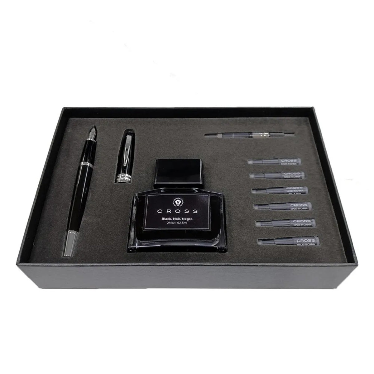 SET Bailey Pluma Fuente, Tintero, Convertidor y Cartuchos