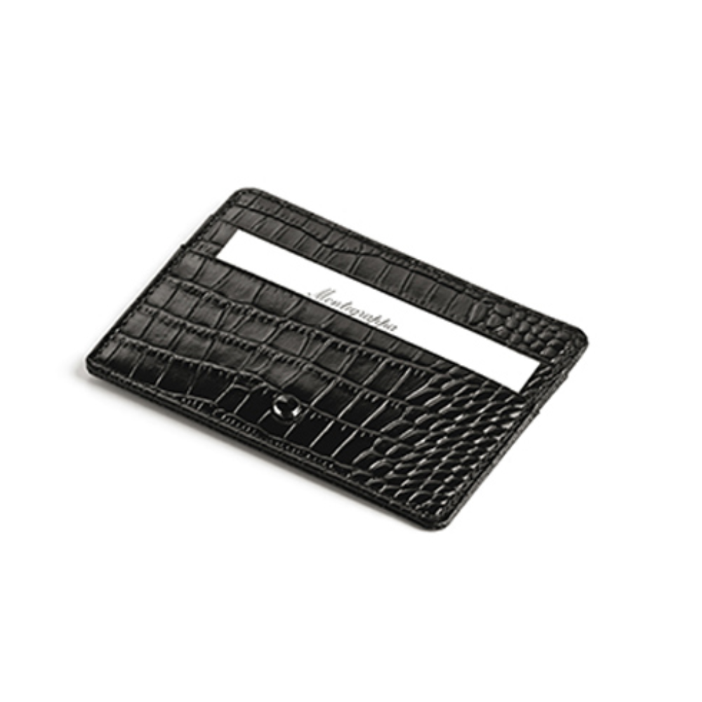 Tarjetero de piel Croco Montegrappa