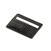 Tarjetero de piel Croco Montegrappa