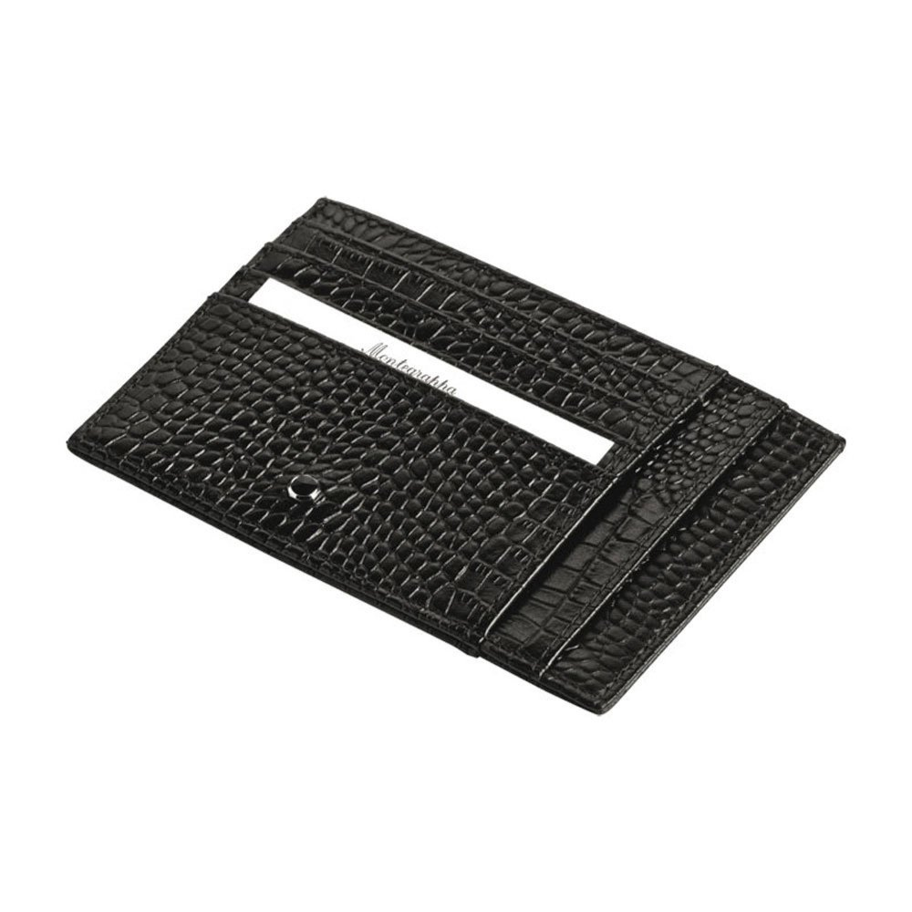 Tarjetero de piel Croco Montegrappa
