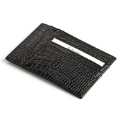 Tarjetero de piel Croco Montegrappa