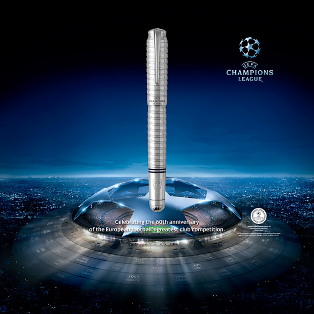 Pluma Fuente UEFA Champions League Plata Montegrappa