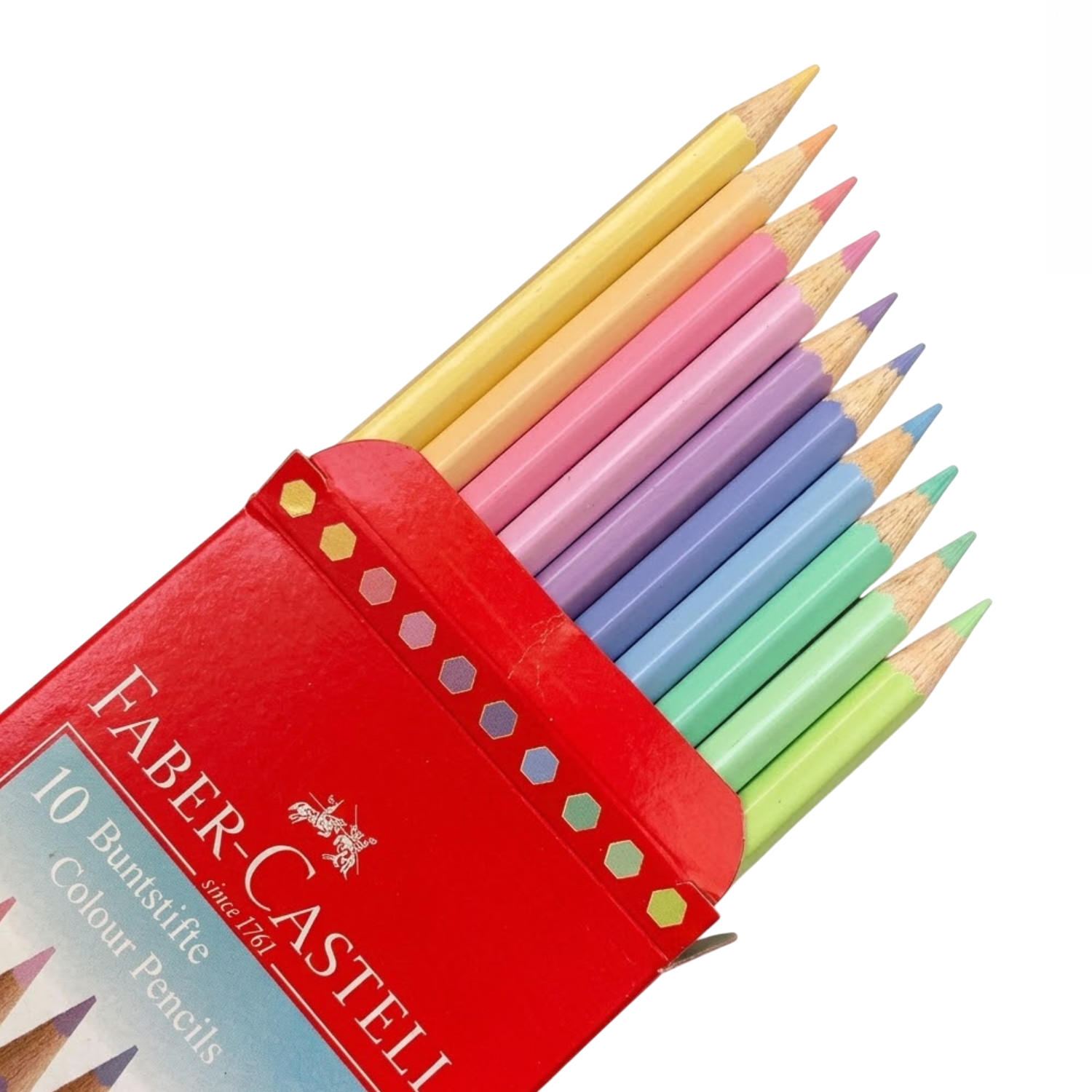 Lápices de Color Pastel Hexagonal
