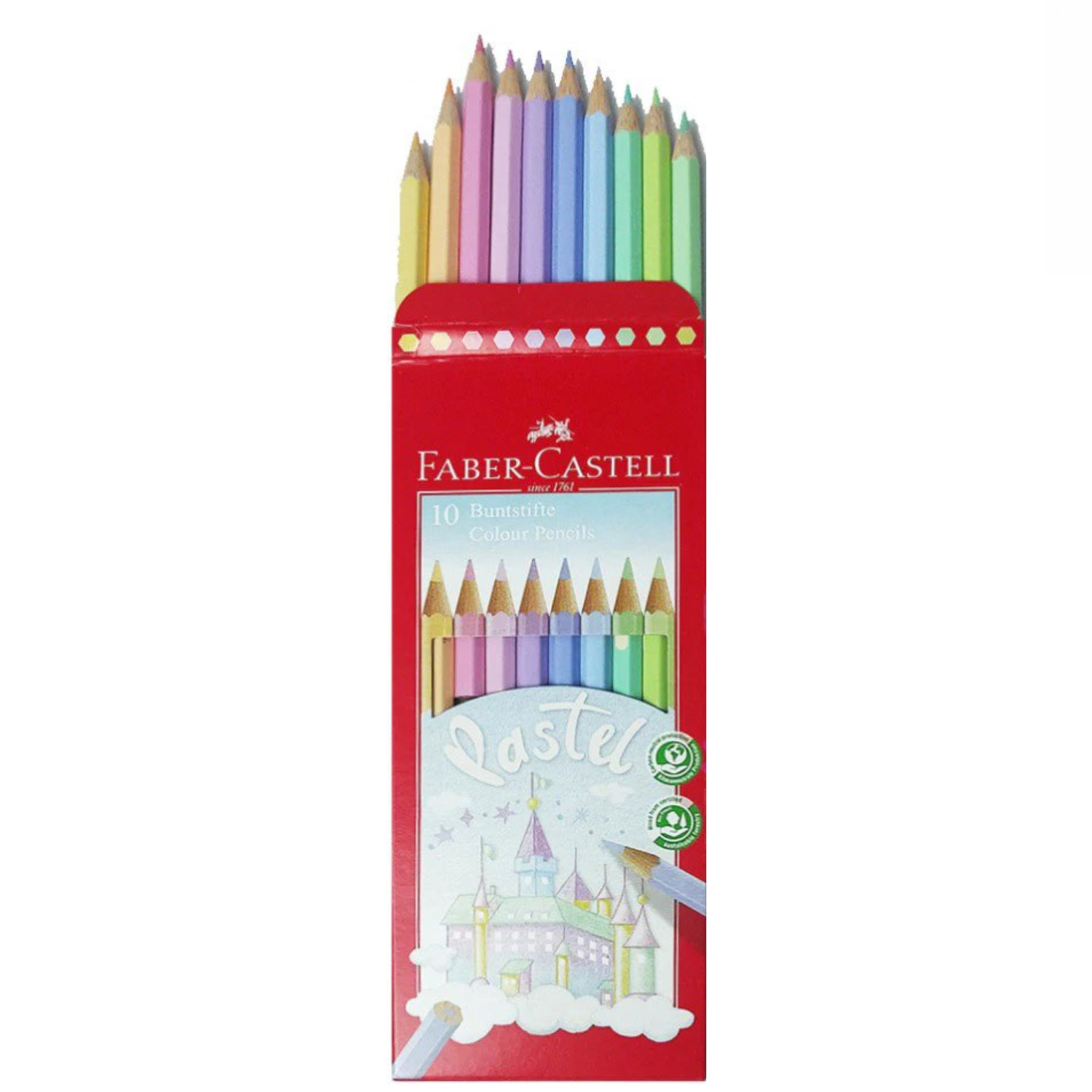 Lápices de Color Pastel Hexagonal