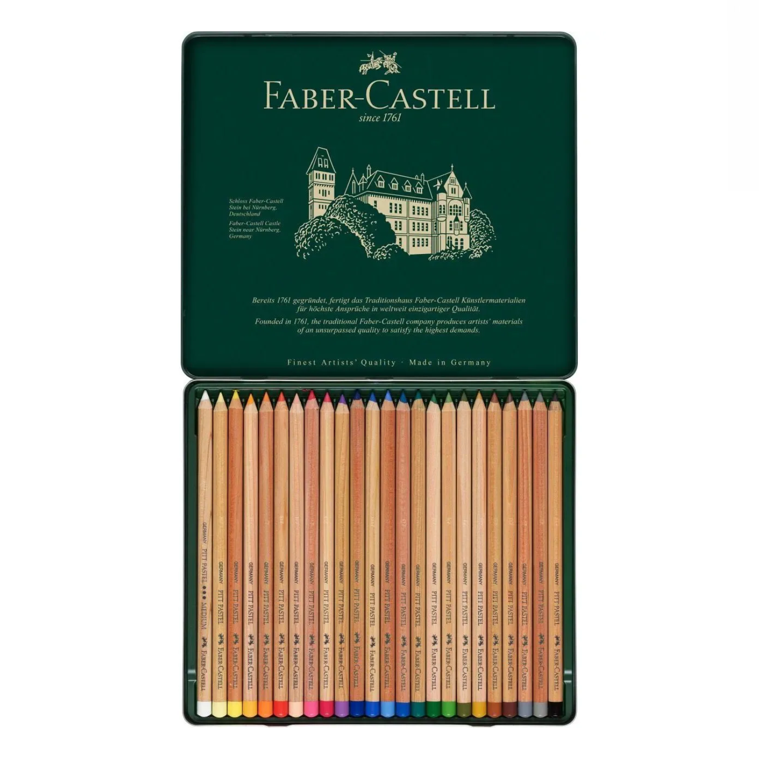 24 Lápices de Color Pastel Pitt Faber-Castell