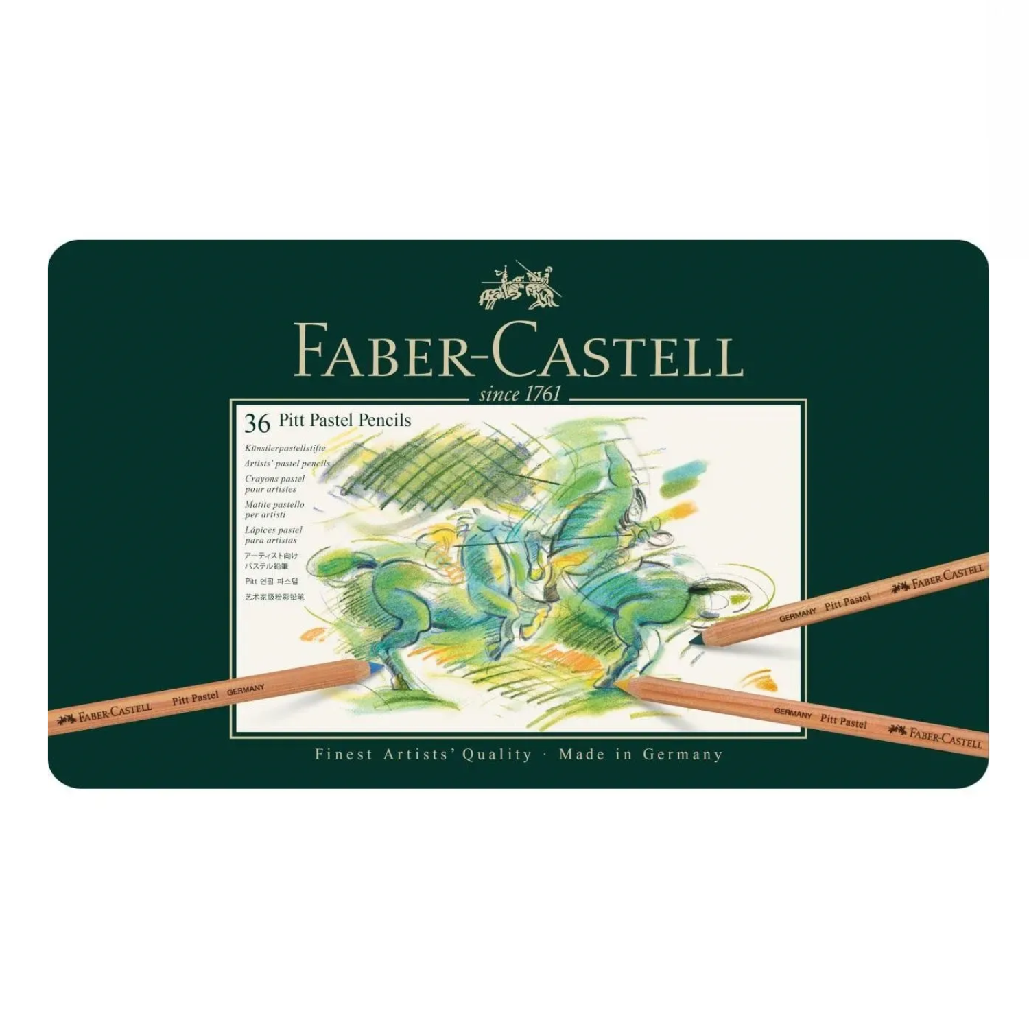 36 Lápices de Color Pastel Pitt Faber-Castell