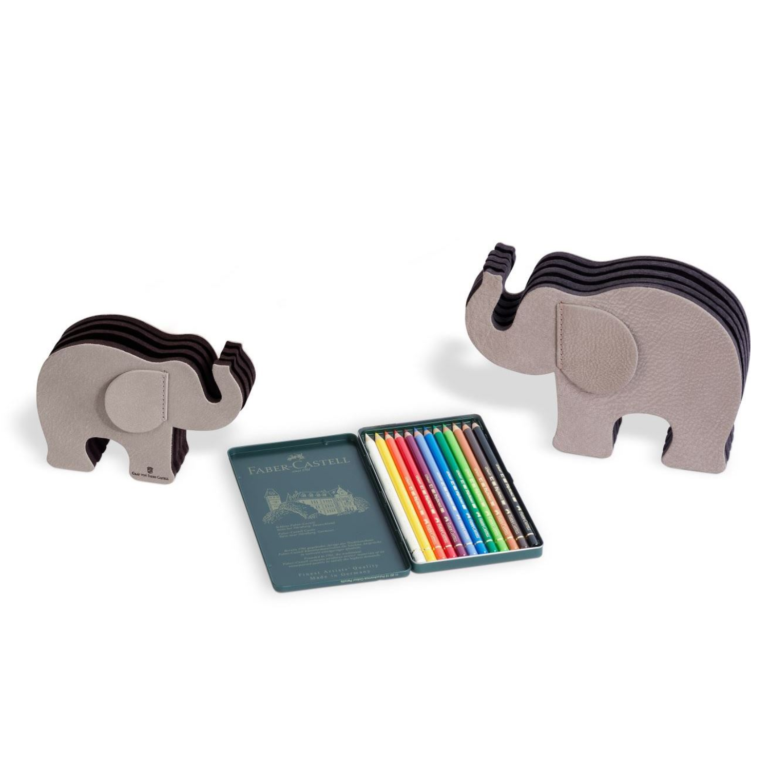 Portalápices de Piel Elefante Gris Graf von Faber-Castell