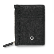 Tarjetero de piel con cremallera Graf von Faber-Castell