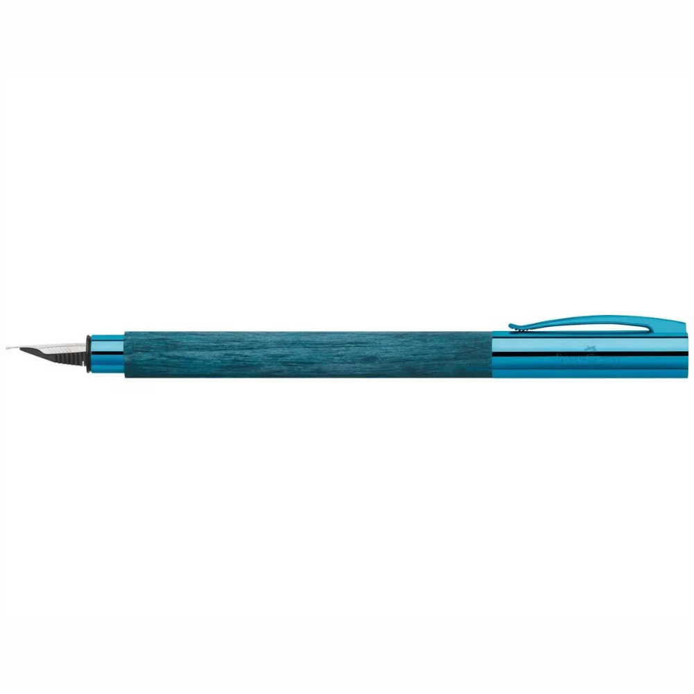 Pluma Fuente Blue Wood Faber Castell