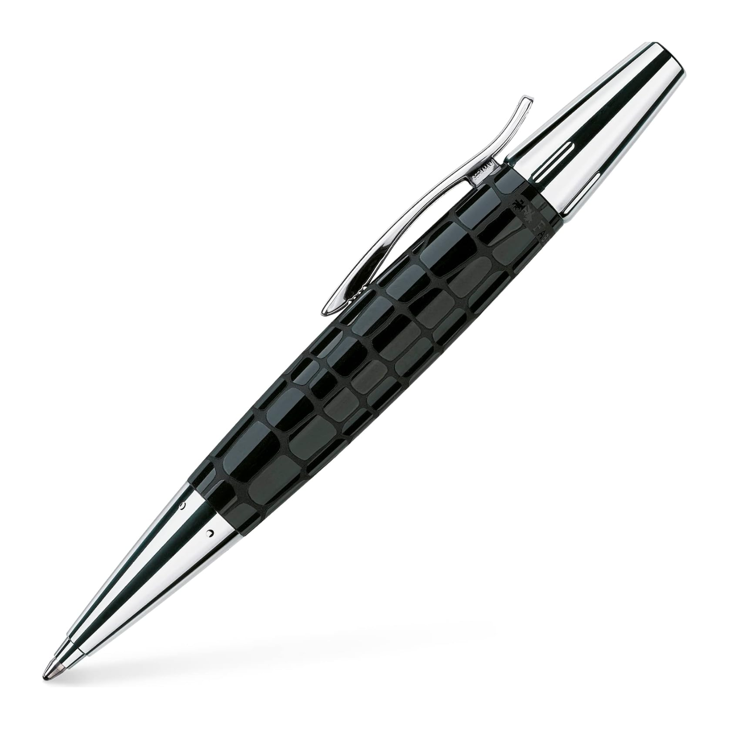 Bolígrafo E-Motion Rresina Croco Negro Faber Castell