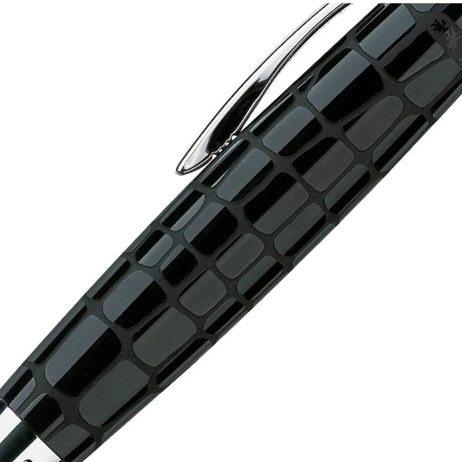 Bolígrafo E-Motion Rresina Croco Negro Faber Castell