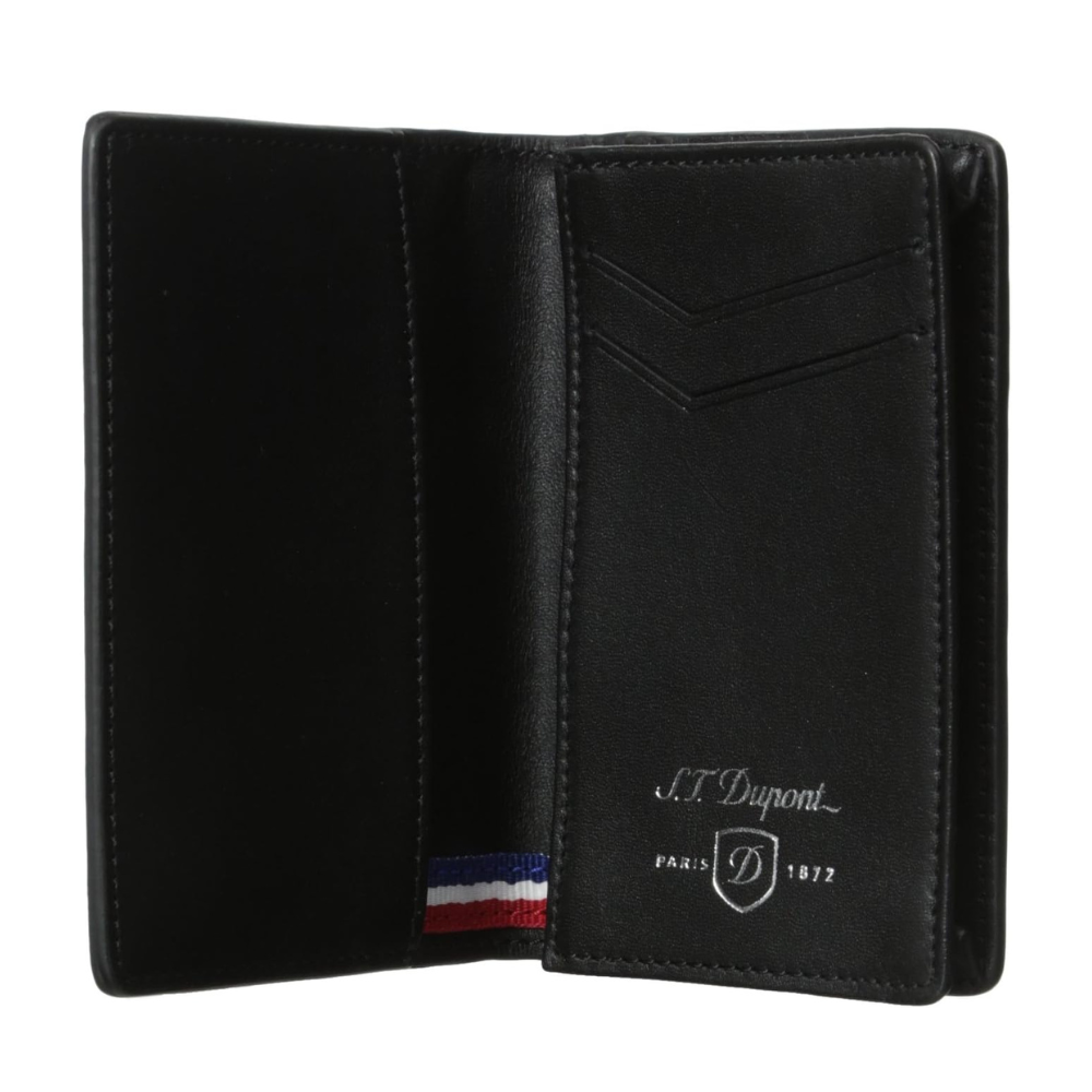 Tarjetero de cuero negro S.T. Dupont