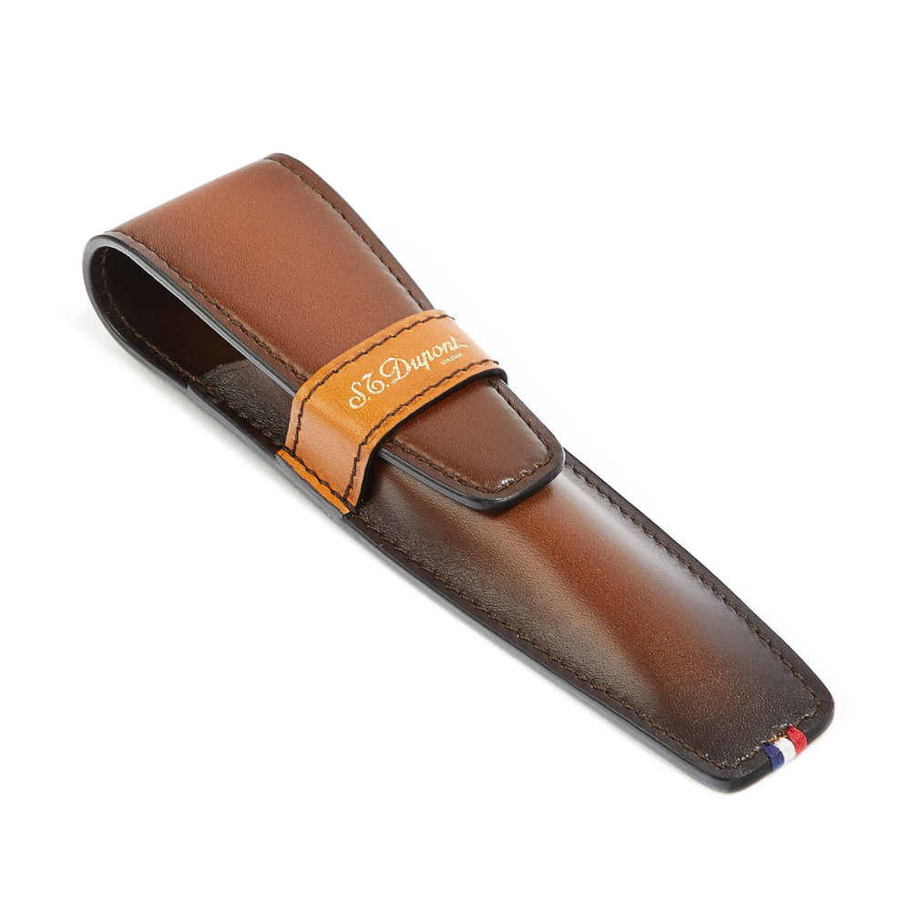 Estuche para 1 Pluma Atelier de piel S.T. Dupont