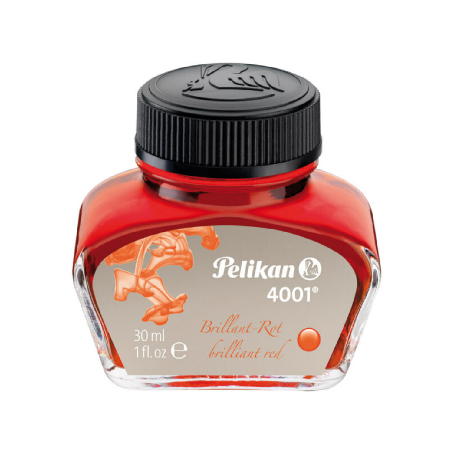 Frasco de tinta 4001 Brilliant Red Pelikan