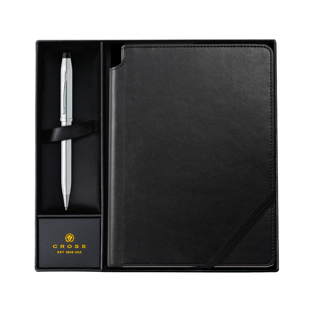 SET Classic Century® II Chrome Bolígrafo + Libreta Cross