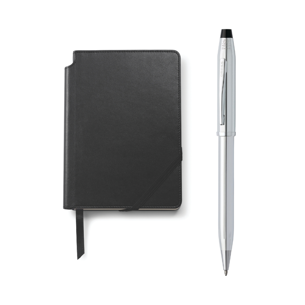 SET Classic Century® II Chrome Bolígrafo + Libreta Cross