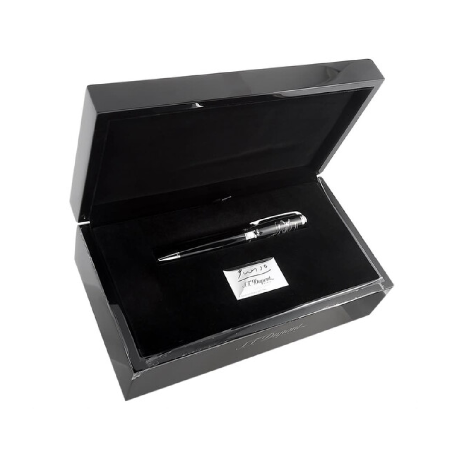 Pluma Fuente Línea D Picasso Palladium Negro S.T. Dupont