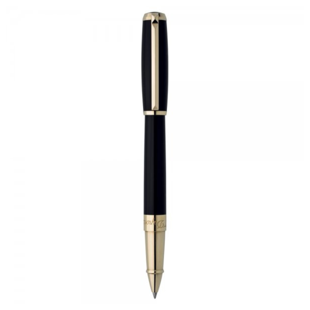 Line D Black Lacquer Barrel Gold Clip S.T. Dupont