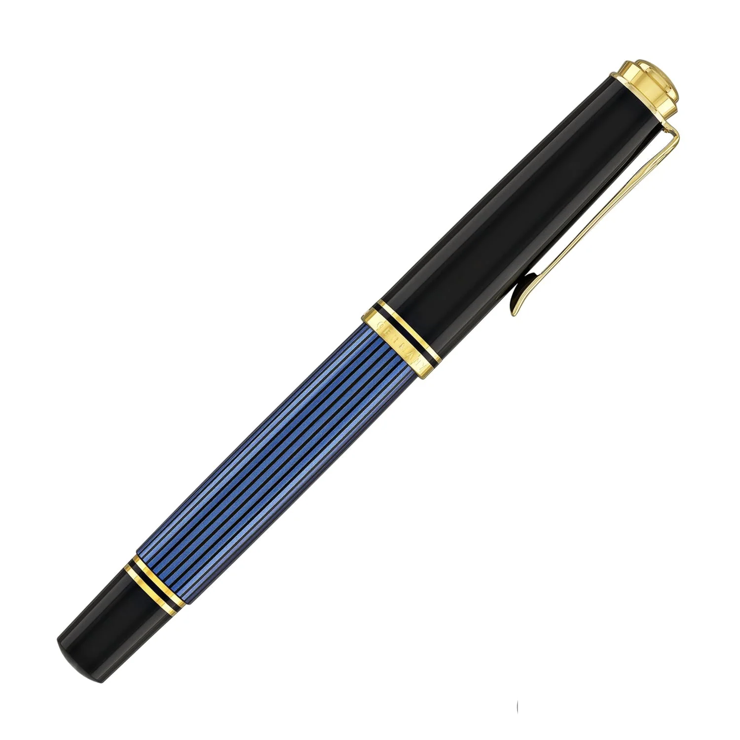 Pluma Fuente Souverän 400 Black-Blue Pelikan