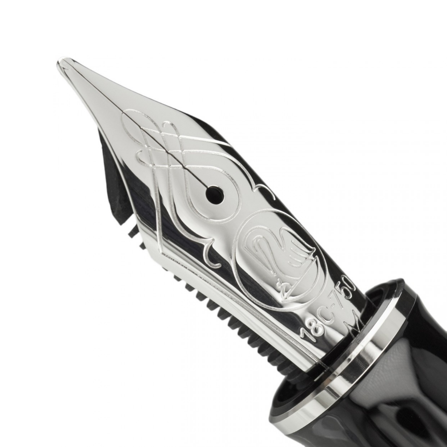 Pluma Fuente Souverän 405 Black-Silver Pelikan