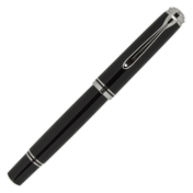 Pluma Fuente Souverän 405 Black-Silver Pelikan