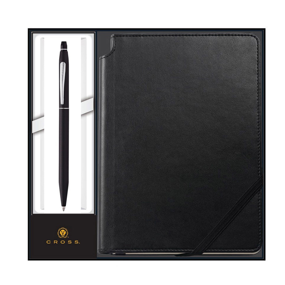 SET Click Bolígrafo Negro Mate + Libreta Cross