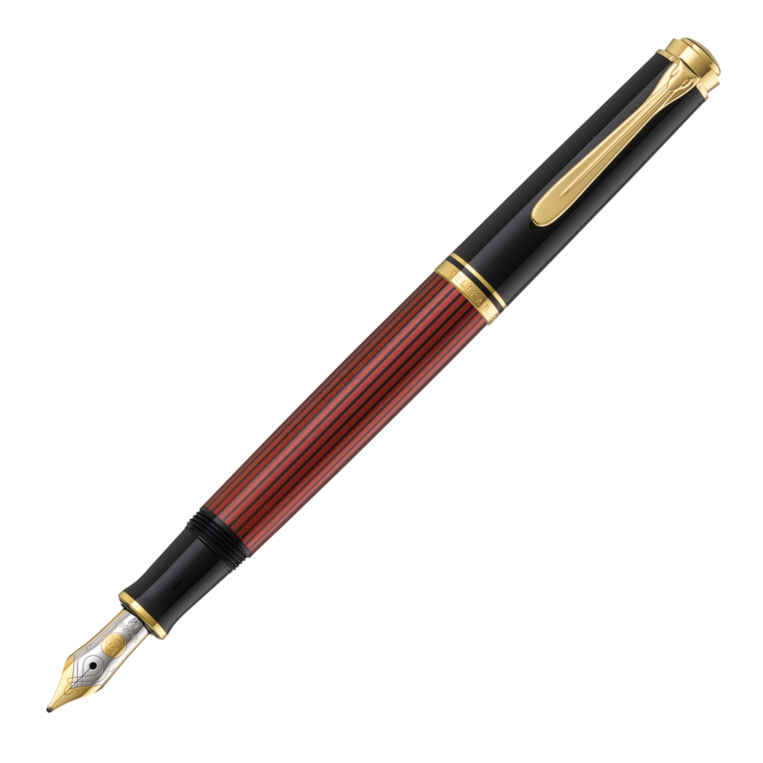Pluma Fuente Souveran 405 Black-Red Pelikan