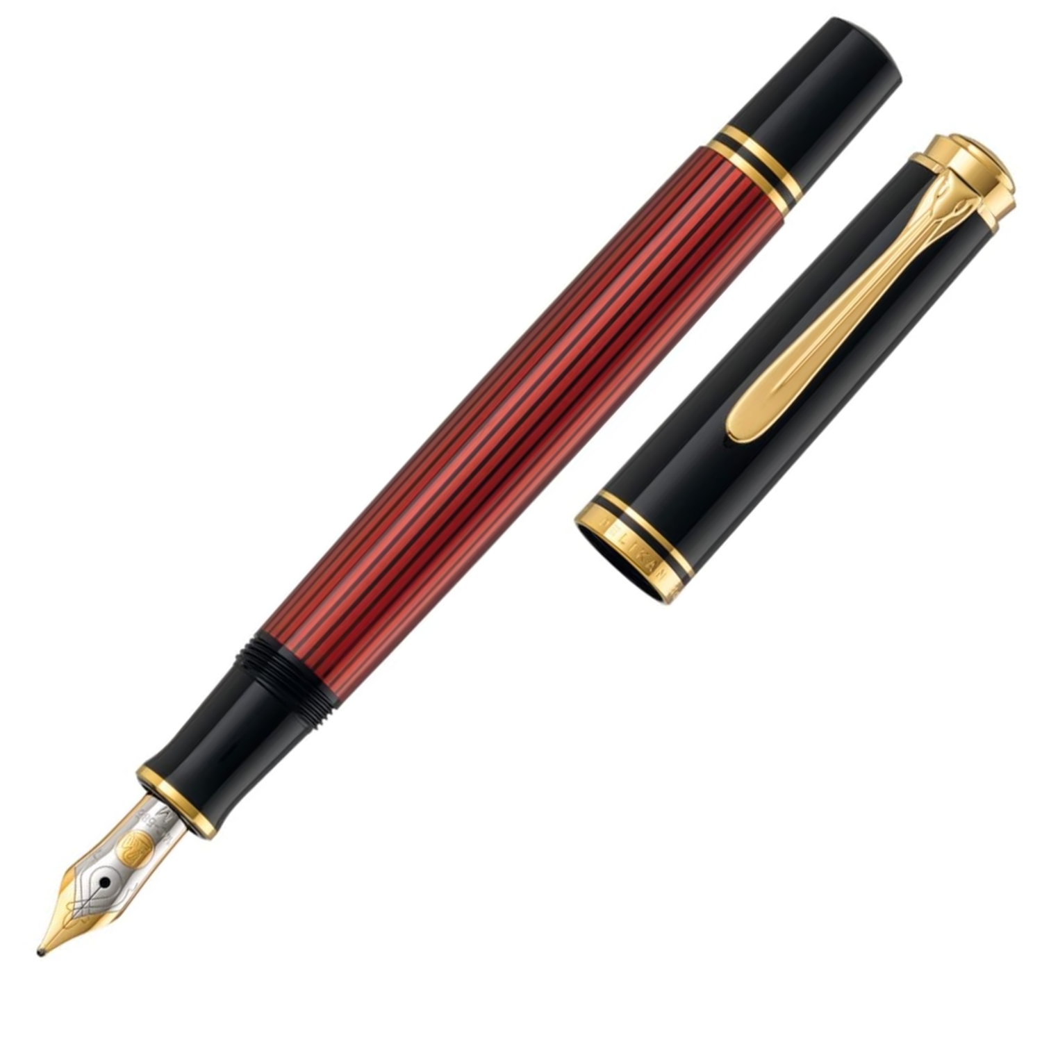 Pluma Fuente Souveran 405 Black-Red Pelikan