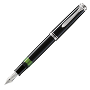 Pluma Fuente Souverän 805 Black-Silver Pelikan