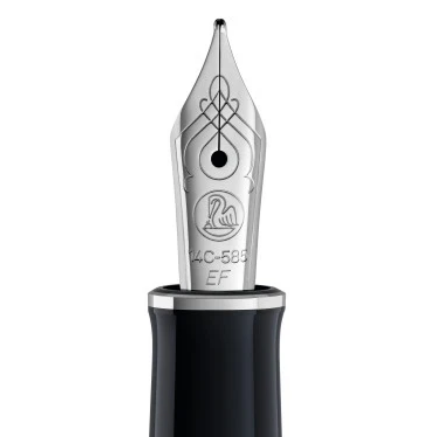 Pluma Fuente Souverän 805 Black-Silver Pelikan