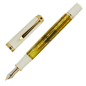 Pluma Fuente Souverän 400 Tortoiseshell White Pelikan