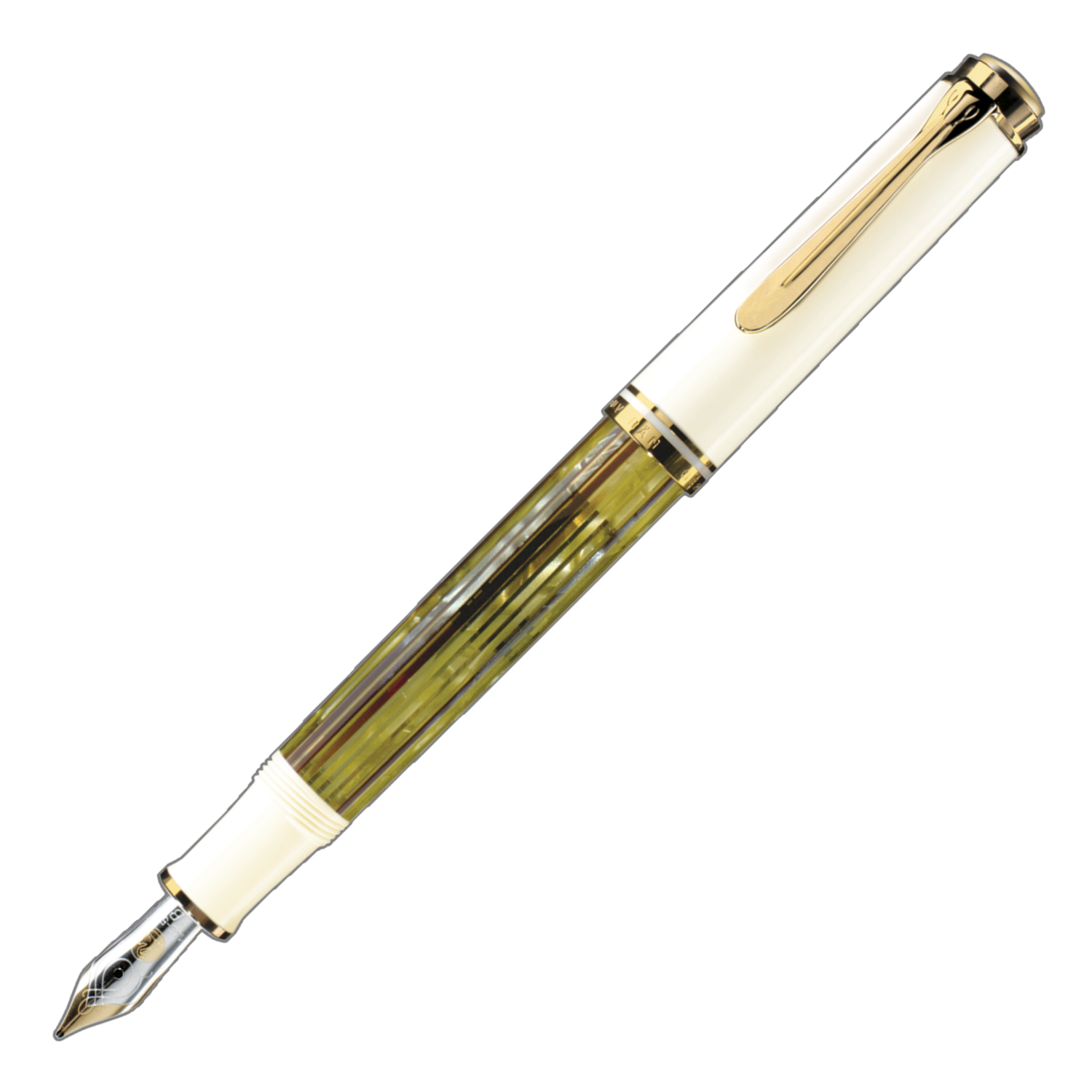 Pluma Fuente Souverän 400 Tortoiseshell White Pelikan