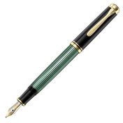 Pluma Fuente Souverän 400 Black-Green Pelikan