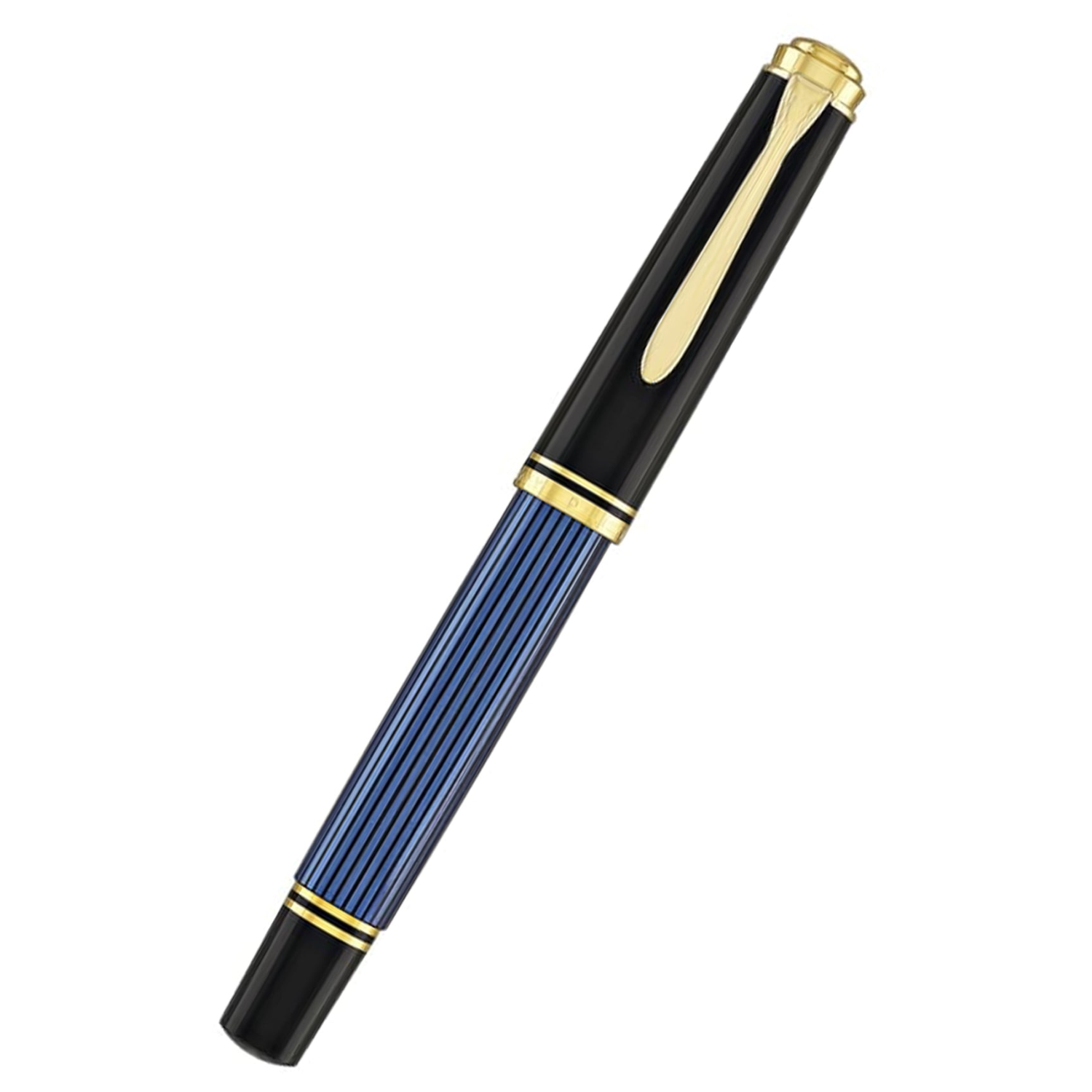 Pluma Fuente Souverän 400 Black-Blue Pelikan
