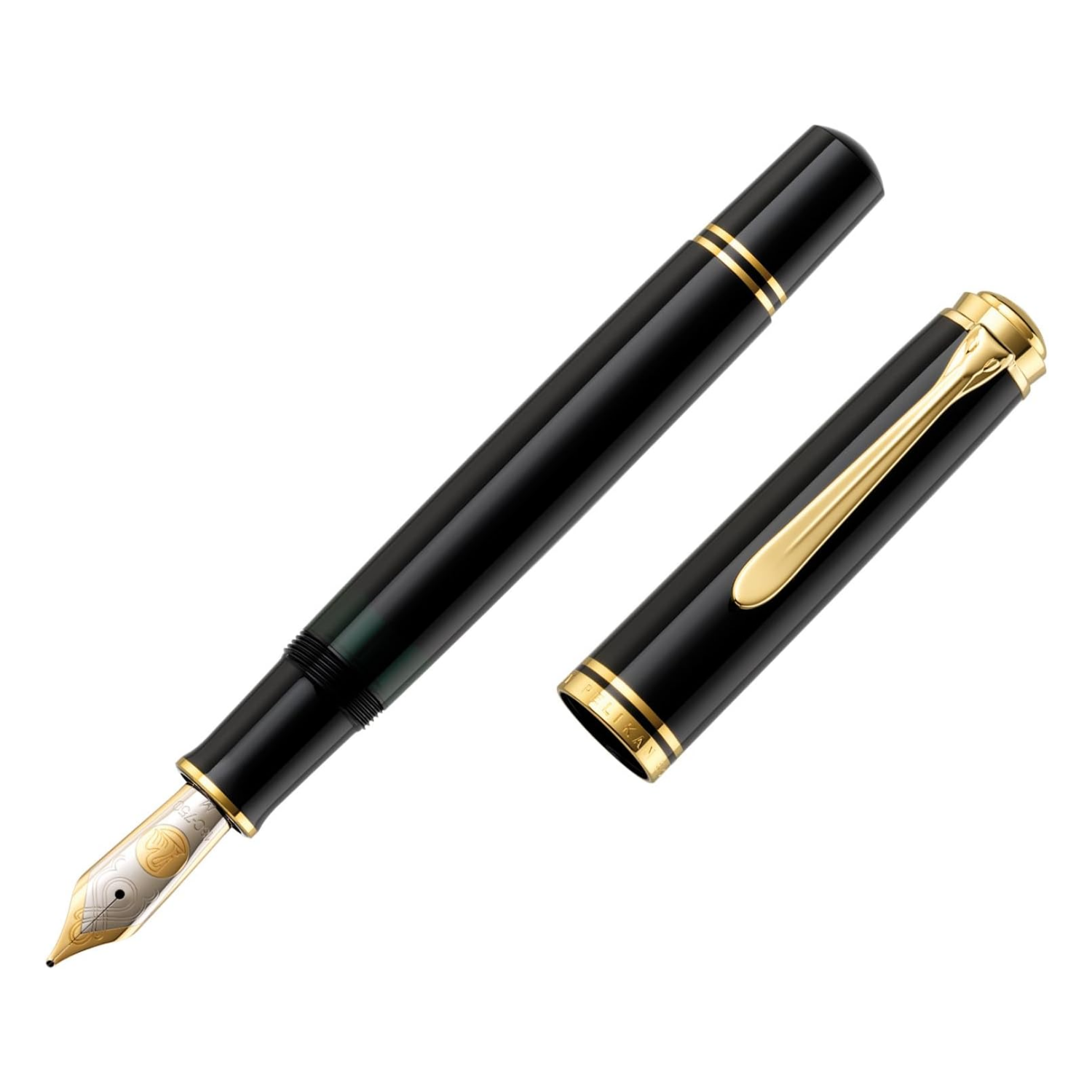 Pluma Fuente Souverän 800 Black Pelikan