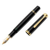Pluma Fuente Souverän 800 Black Pelikan