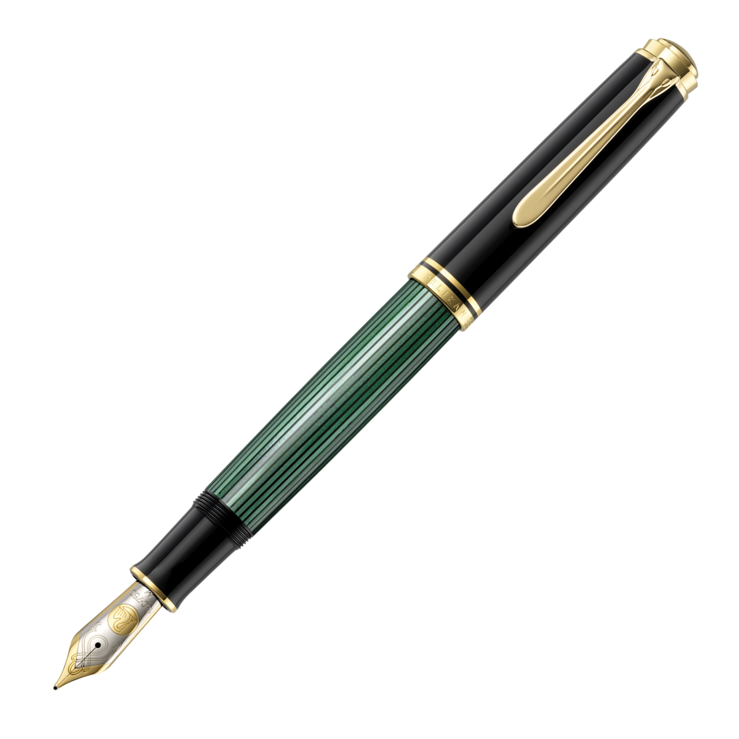 Pluma Fuente Souverän 1000 Black-Green