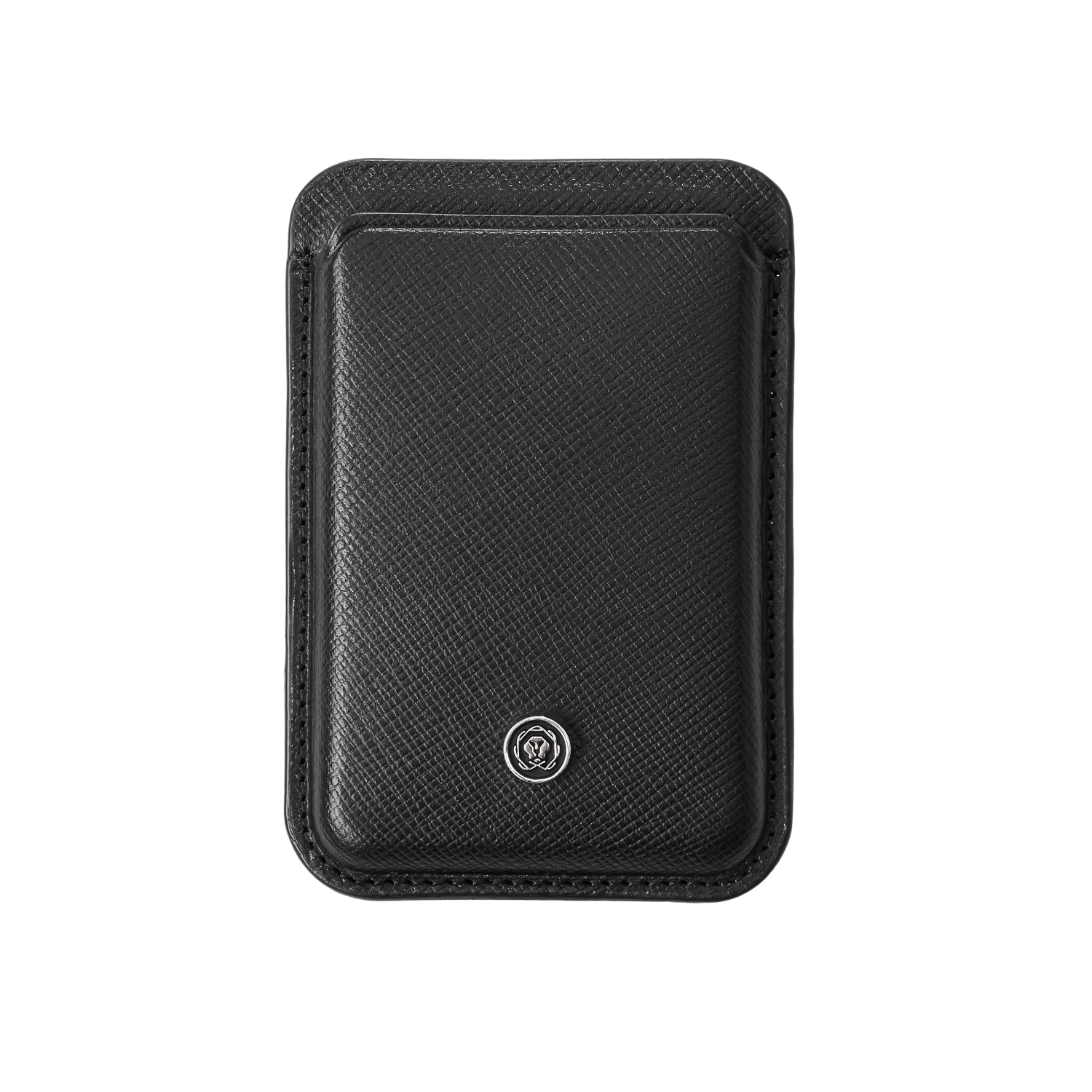 Tarjetero magnético de cuero negro Cross