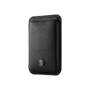 Tarjetero magnético de cuero negro Cross