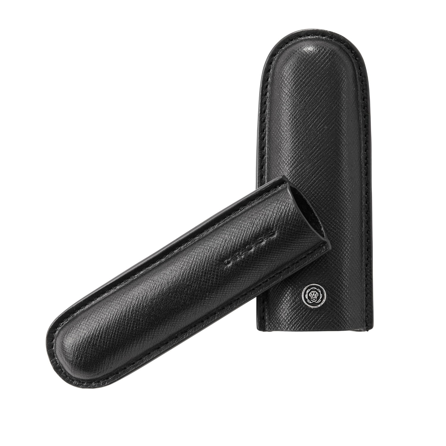 Estuche clásico de cuero negro para un bolígrafo Cross