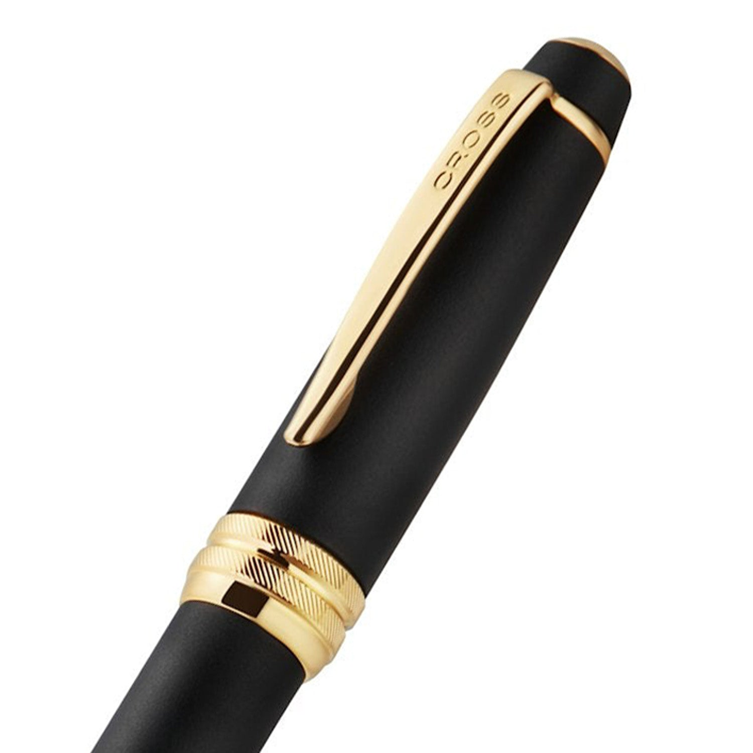 Bolígrafo Bailey Negro con PVD de Oro Cross