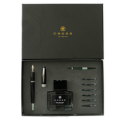 SET Bailey Pluma Fuente, Tintero, Convertidor y Cartuchos Cross