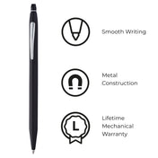 SET Click Bolígrafo Negro Mate + Libreta