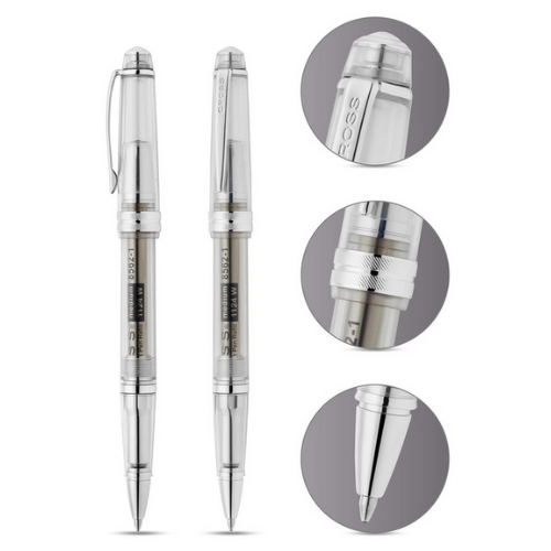 Bolígrafo de resina transparente Bailey Light Cross