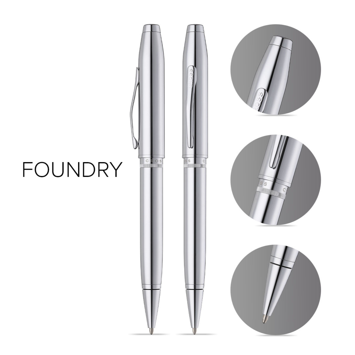 Foundry Polished Chrome Cross